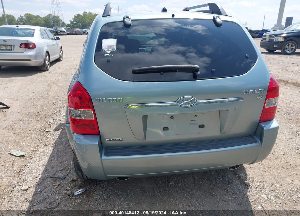 2008 HYUNDAI TUCSON LIMITED V6/SE VIN: KM8JN12DX8U826480