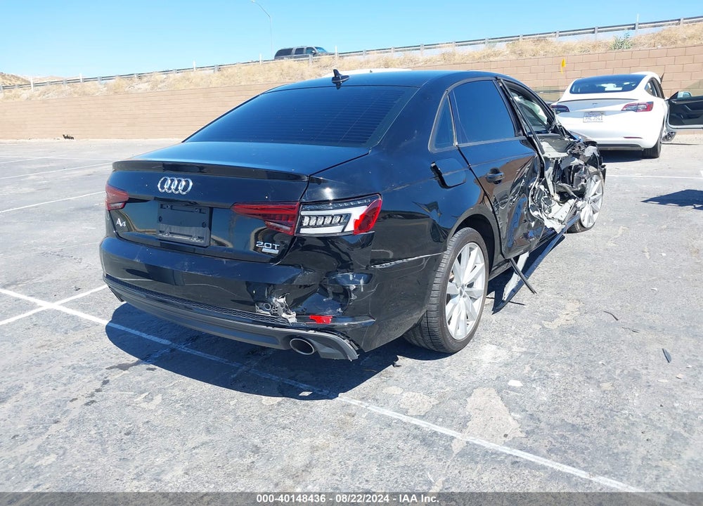 2018 AUDI A4 2.0T TECH ULTRA PREMIUM/2.0T ULTRA PREMIUM VIN: WAUKMAF46JA107477