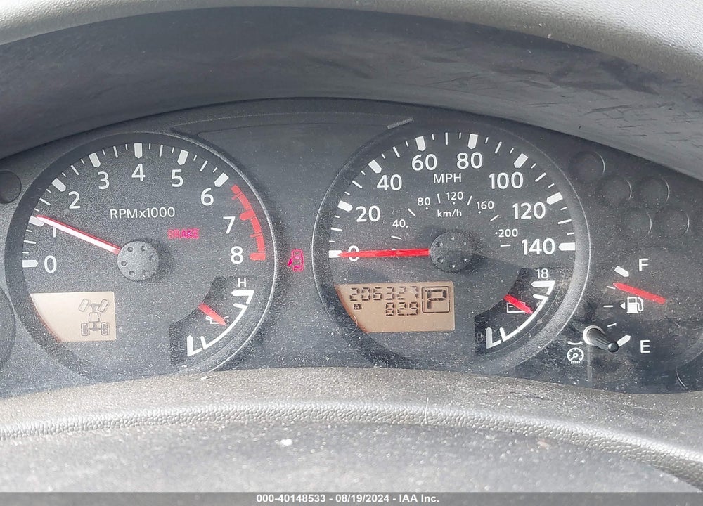2005 NISSAN XTERRA S VIN: 5N1AN08W45C600410
