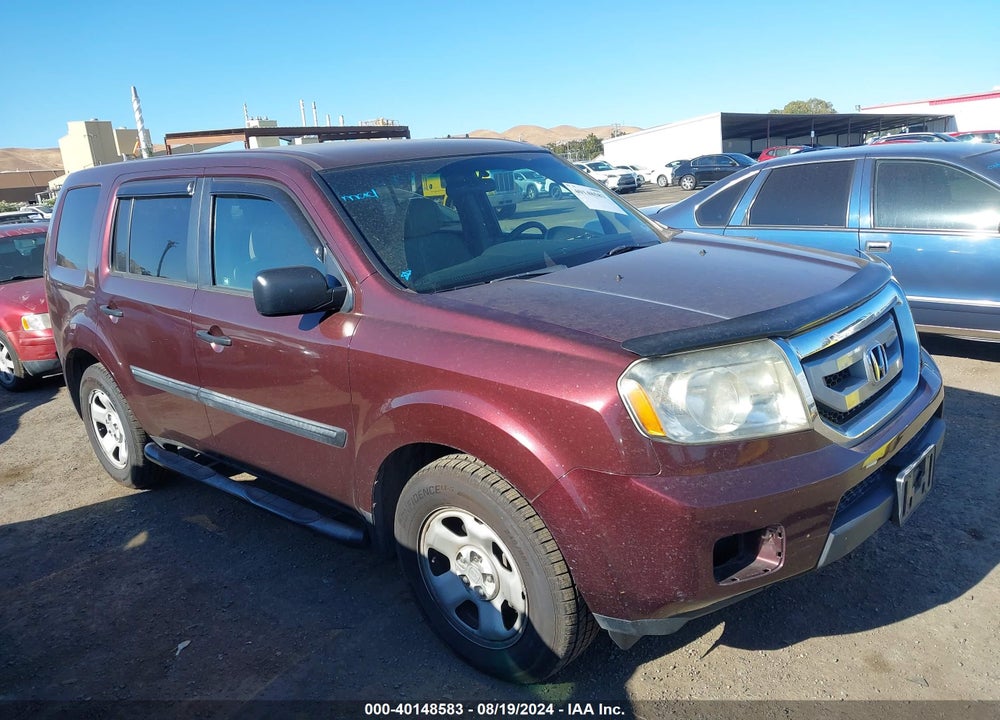 2011 HONDA PILOT LX VIN: 5FNYF3H2XBB049204