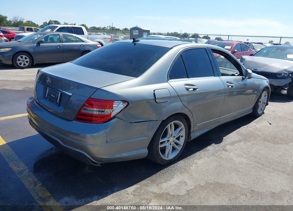 2012 MERCEDES-BENZ C 250 VIN: WDDGF4HB5CR223604