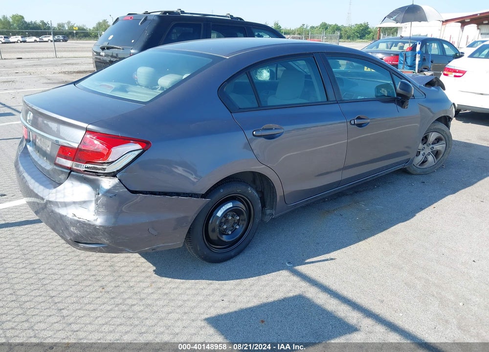 2014 HONDA CIVIC LX VIN: 2HGFB2F58EH518641