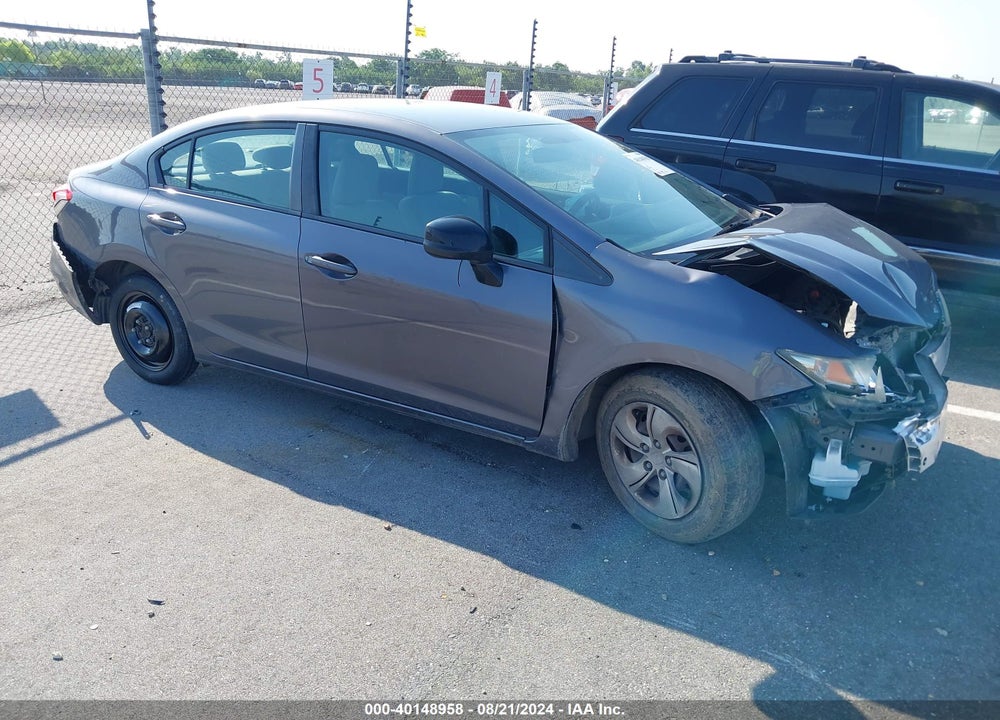 2014 HONDA CIVIC LX VIN: 2HGFB2F58EH518641