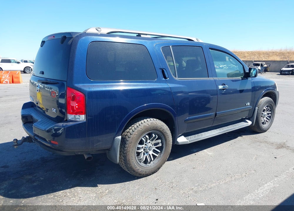 2008 NISSAN ARMADA SE VIN: 5N1AA08CX8N602530