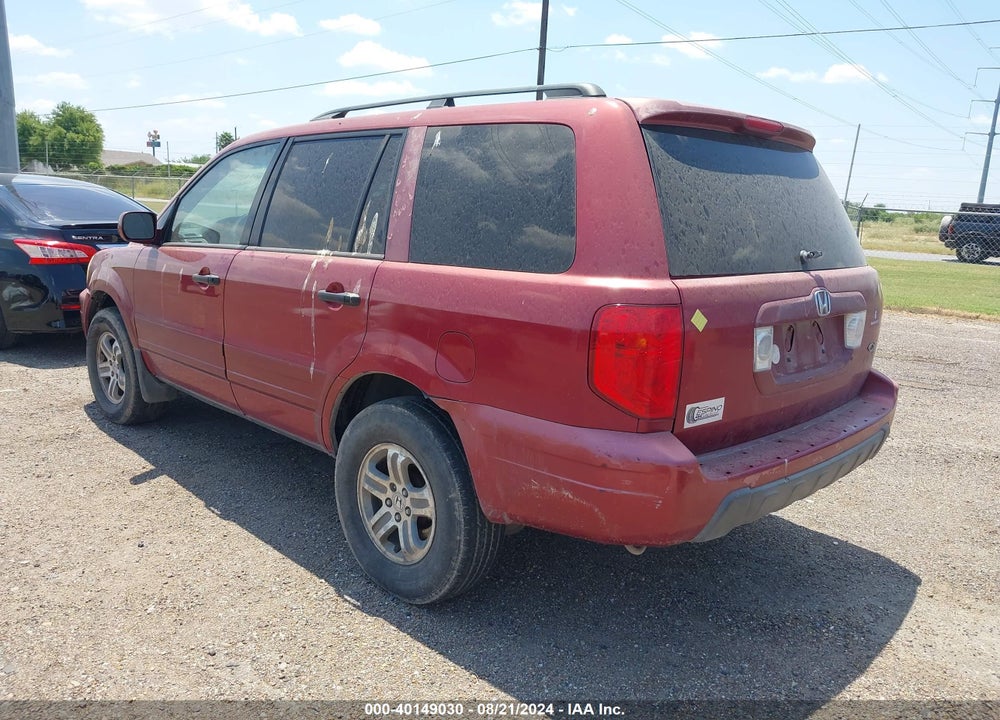 2003 HONDA PILOT EX-L VIN: 2HKYF18513H544523