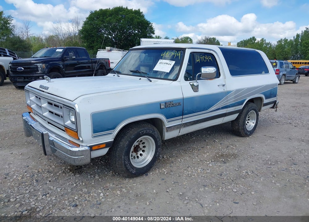 1989 DODGE RAMCHARGER AD-100 VIN: 3B4GE17Y6KM944979