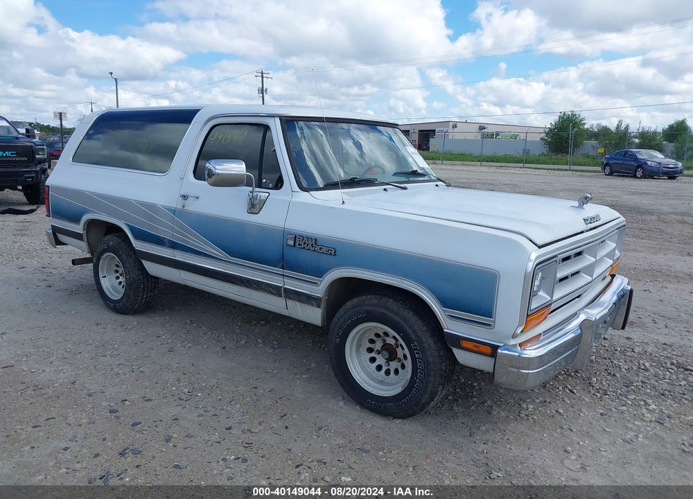 1989 DODGE RAMCHARGER AD-100 VIN: 3B4GE17Y6KM944979