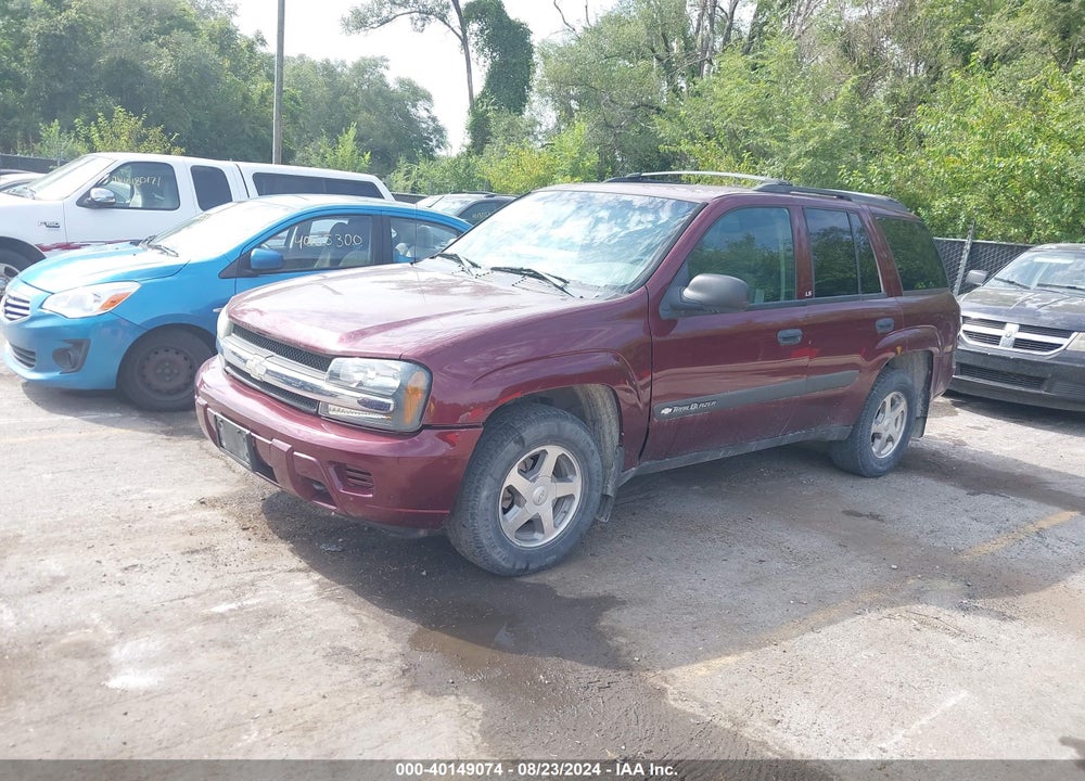 2004 CHEVROLET TRAILBLAZER LS VIN: 1GNDT13SX42287084