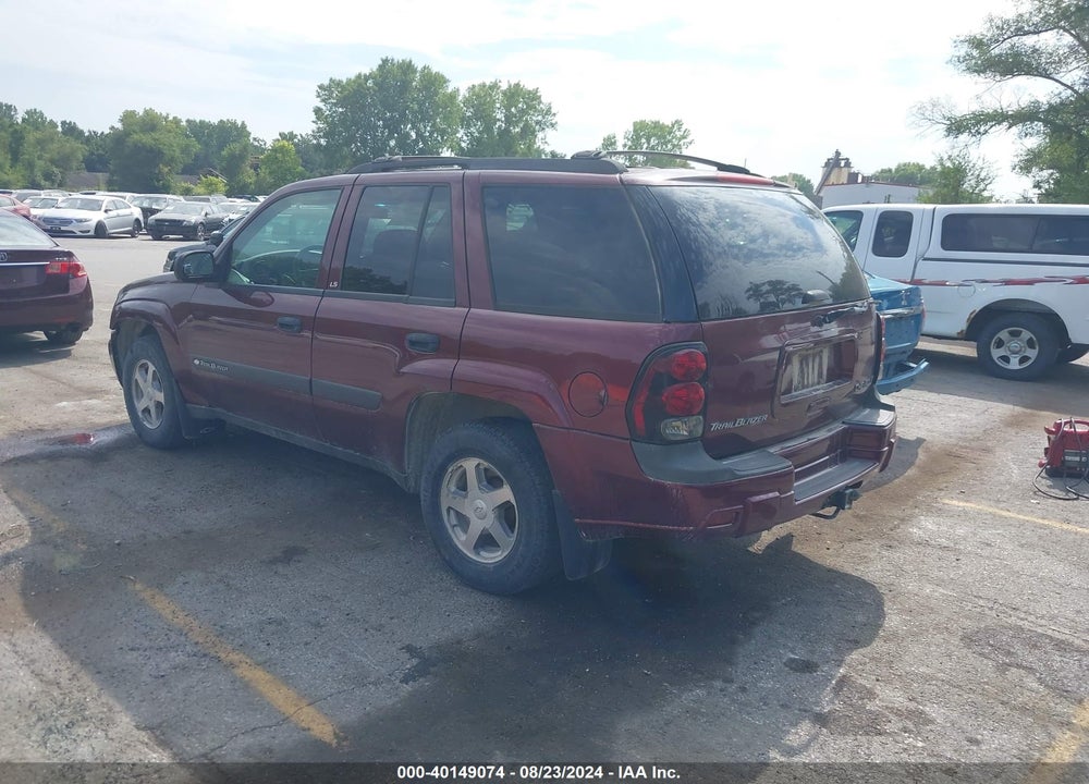 2004 CHEVROLET TRAILBLAZER LS VIN: 1GNDT13SX42287084