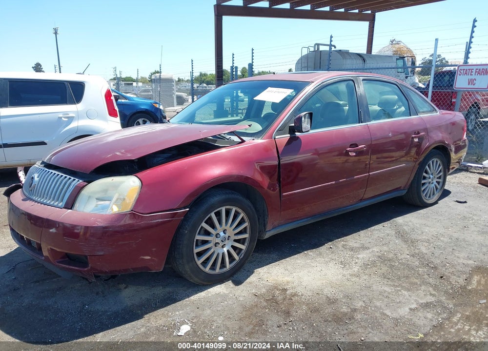 2005 MERCURY MONTEGO PREMIER VIN: 1MEFM42135G602898