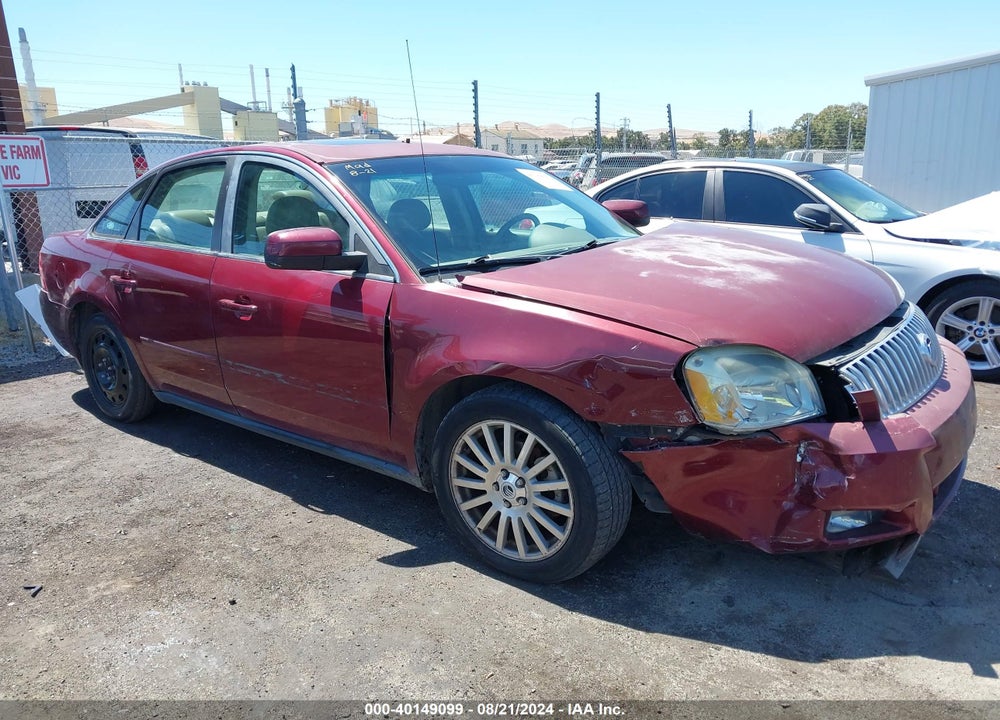 2005 MERCURY MONTEGO PREMIER VIN: 1MEFM42135G602898
