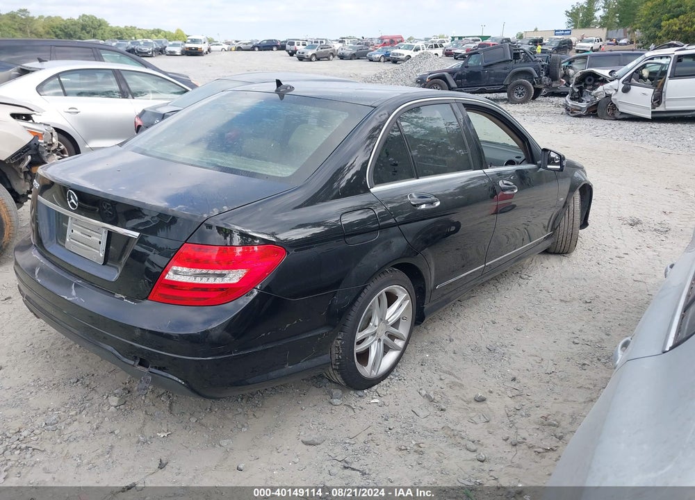 2012 MERCEDES-BENZ C 250 LUXURY/SPORT VIN: WDDGF4HB2CR218473