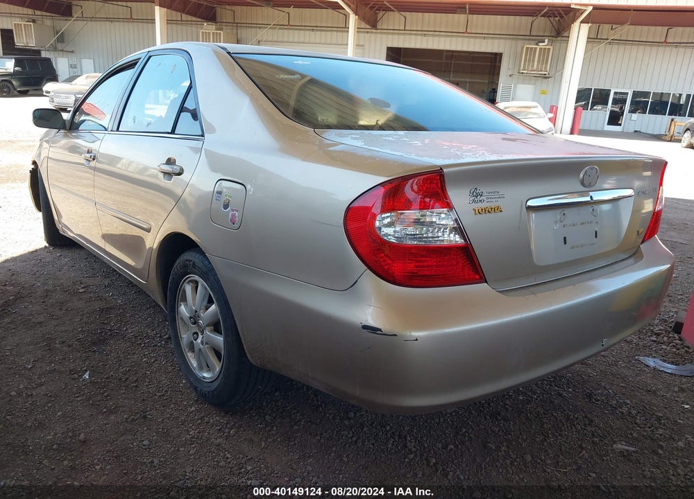2002 TOYOTA CAMRY XLE V6 VIN: 4T1BF30K32U008966