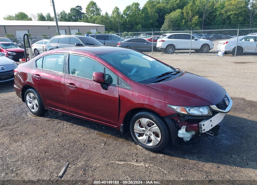 2013 HONDA CIVIC LX VIN: 2HGFB2F59DH583304