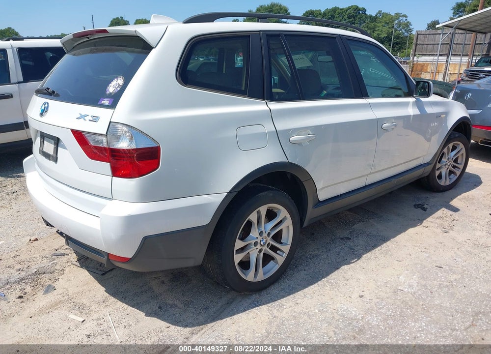 2007 BMW X3 3.0SI VIN: WBXPC93477WF19729