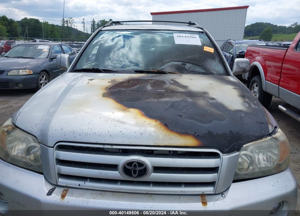 2005 TOYOTA HIGHLANDER V6 VIN: JTEEP21A050107394