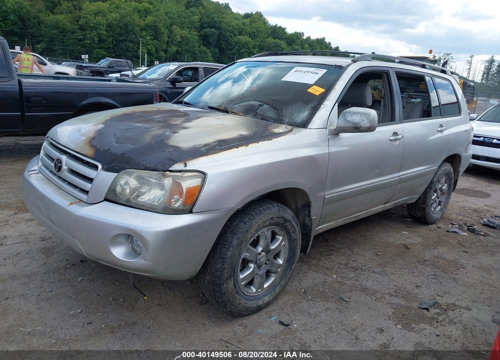2005 TOYOTA HIGHLANDER V6 VIN: JTEEP21A050107394