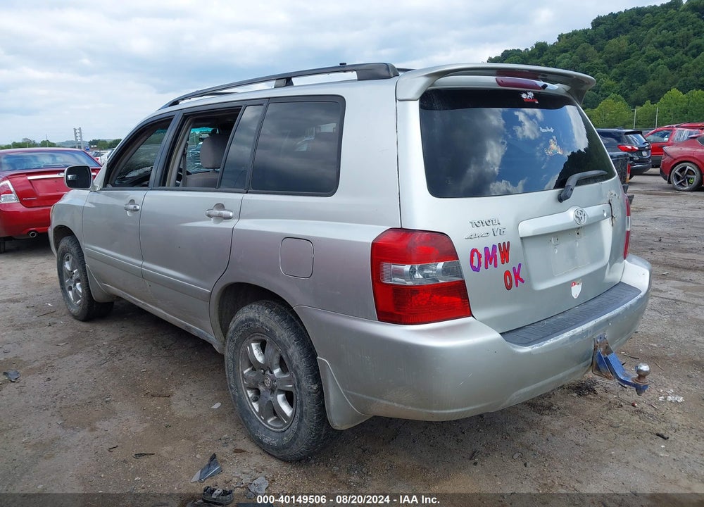 2005 TOYOTA HIGHLANDER V6 VIN: JTEEP21A050107394