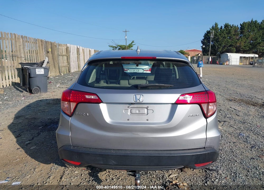 2018 HONDA HR-V LX VIN: 3CZRU6H34JG706795