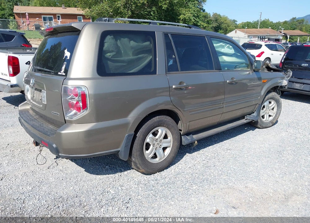 2008 HONDA PILOT VP VIN: 5FNYF18238B041328