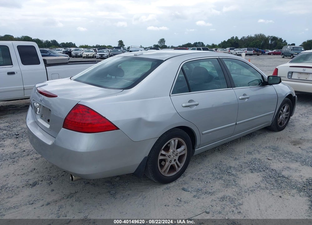 2007 HONDA ACCORD 2.4 EX VIN: 1HGCM56837A197344