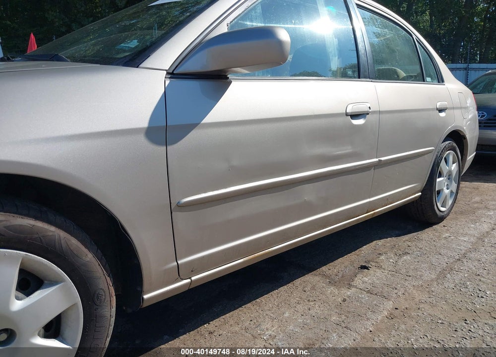2001 HONDA CIVIC EX VIN: 1HGES267X1L068534
