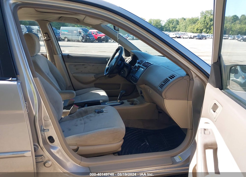 2001 HONDA CIVIC EX VIN: 1HGES267X1L068534