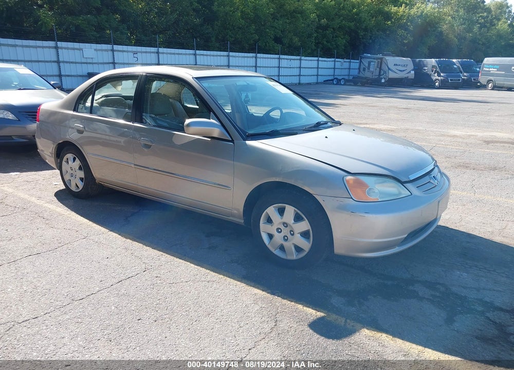 2001 HONDA CIVIC EX VIN: 1HGES267X1L068534
