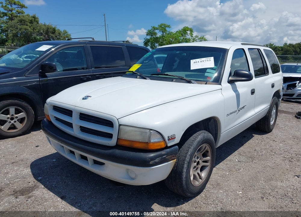 2000 DODGE DURANGO VIN: 1B4HR28Y8YF283865