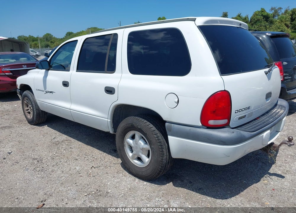 2000 DODGE DURANGO VIN: 1B4HR28Y8YF283865