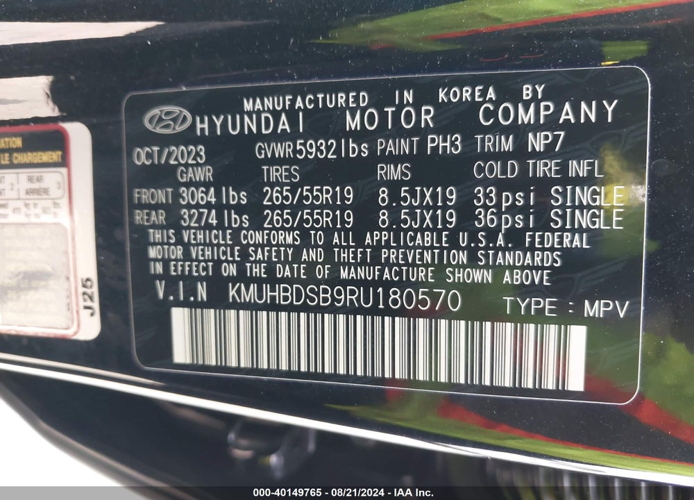 2024 GENESIS GV80 2.5T AWD VIN: KMUHBDSB9RU180570