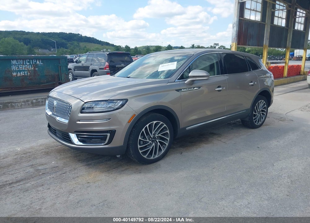 2019 LINCOLN NAUTILUS RESERVE VIN: 2LMPJ8L90KBL17962