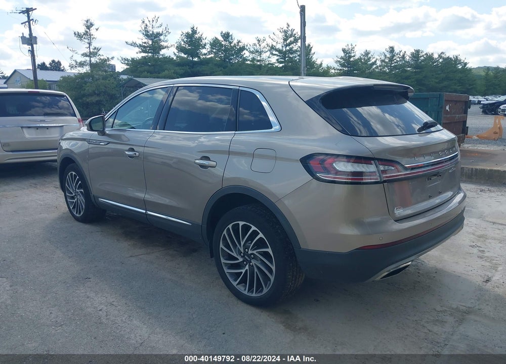2019 LINCOLN NAUTILUS RESERVE VIN: 2LMPJ8L90KBL17962