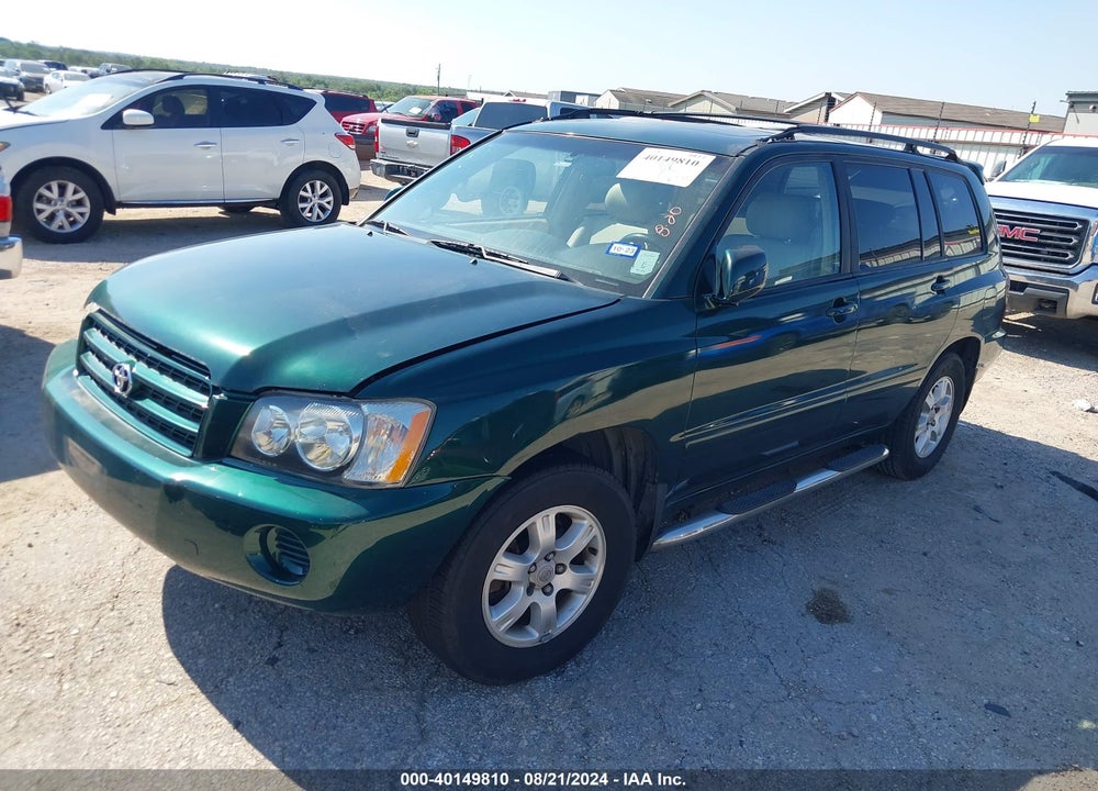 2002 TOYOTA HIGHLANDER LIMITED V6 VIN: JTEGF21A620029288