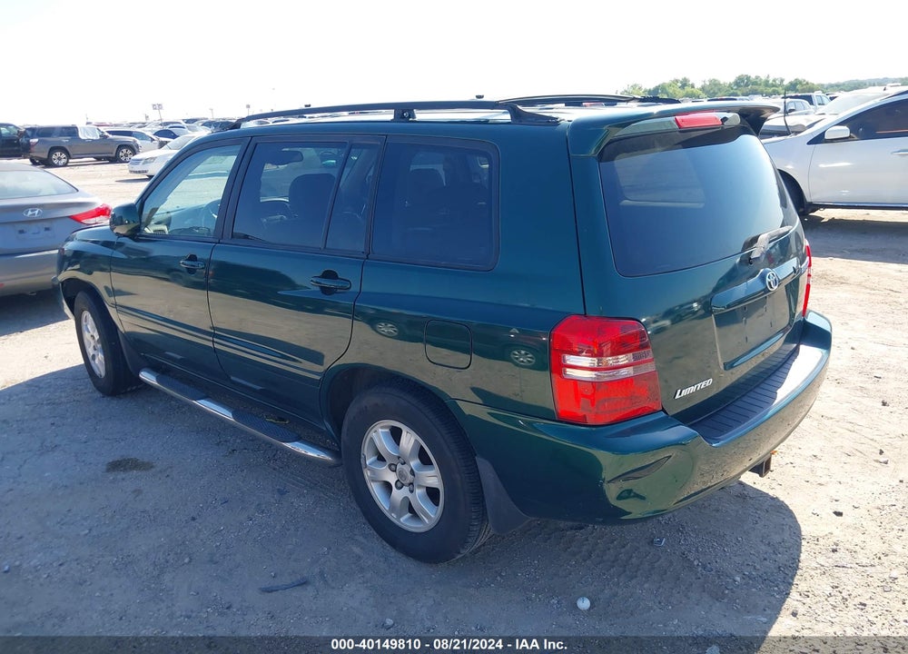 2002 TOYOTA HIGHLANDER LIMITED V6 VIN: JTEGF21A620029288