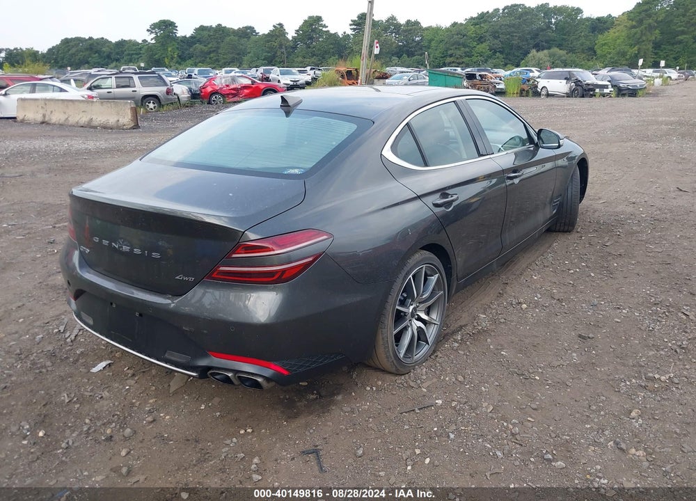 2022 GENESIS G70 2.0T AWD VIN: KMTG34TA0NU103292