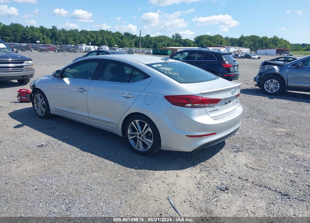 2017 HYUNDAI ELANTRA VIN: KMHD84LFXHU203608