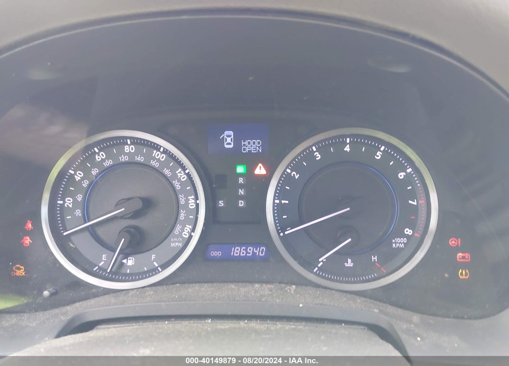 2012 LEXUS IS 250 VIN: JTHBF5C20C5181592