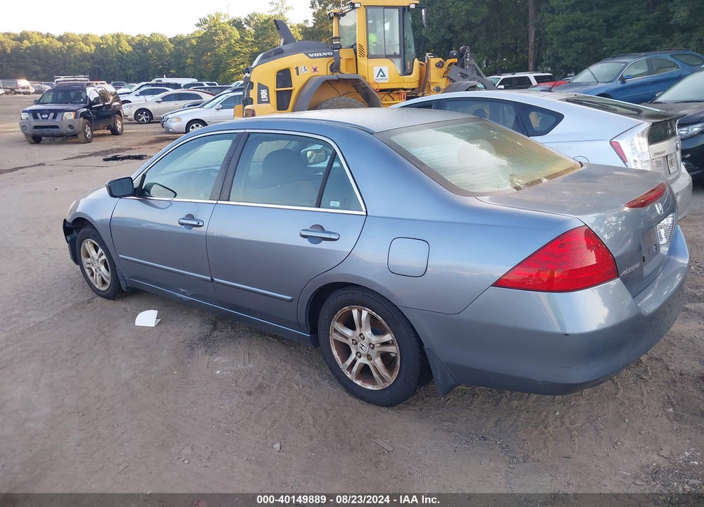 2007 HONDA ACCORD 2.4 SE VIN: 1HGCM56387A155112