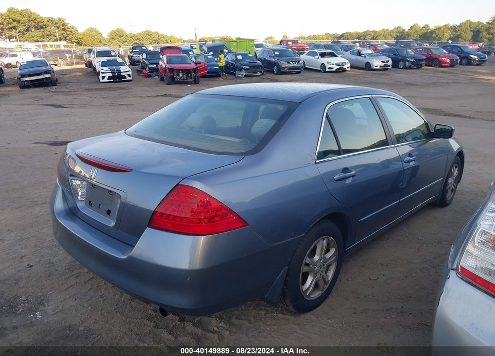 2007 HONDA ACCORD 2.4 SE VIN: 1HGCM56387A155112