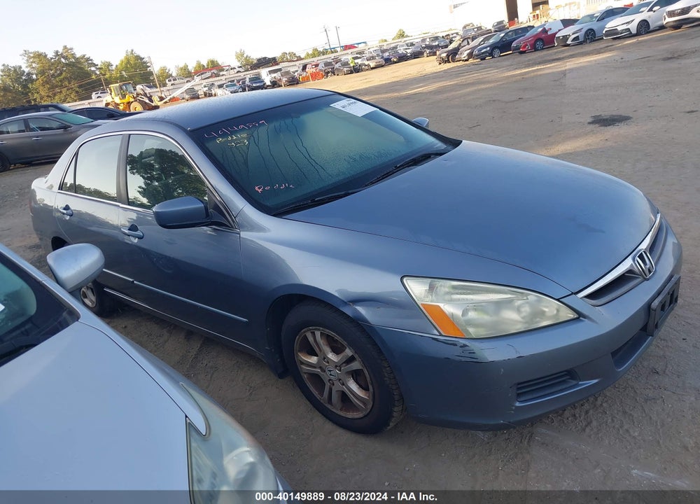 2007 HONDA ACCORD 2.4 SE VIN: 1HGCM56387A155112