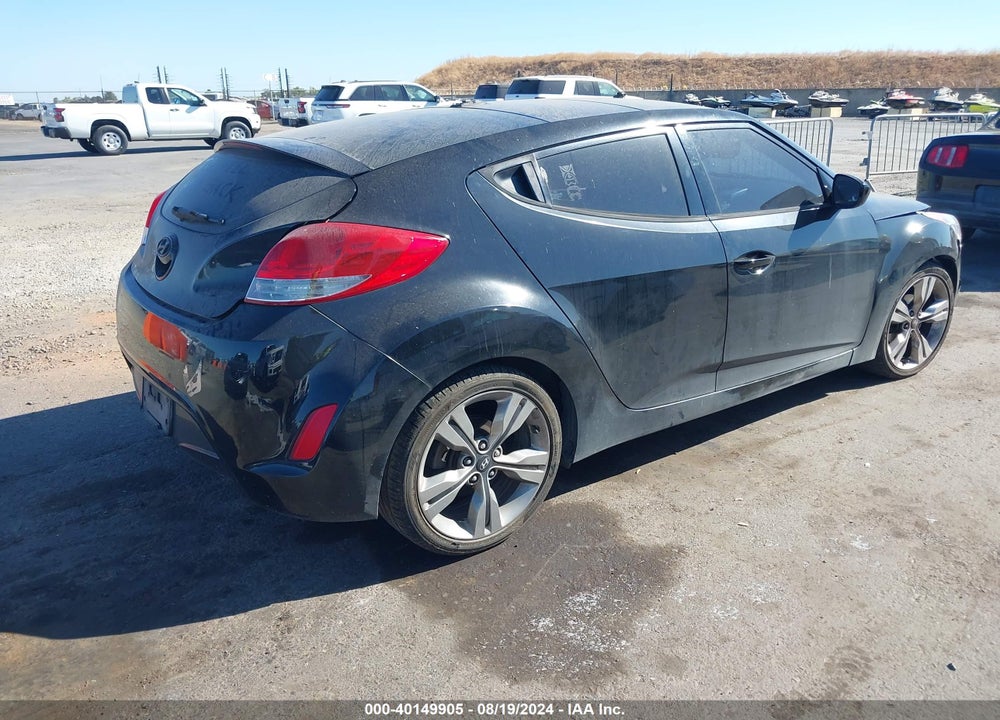 2012 HYUNDAI VELOSTER BASE W/GRAY VIN: KMHTC6AD6CU041590