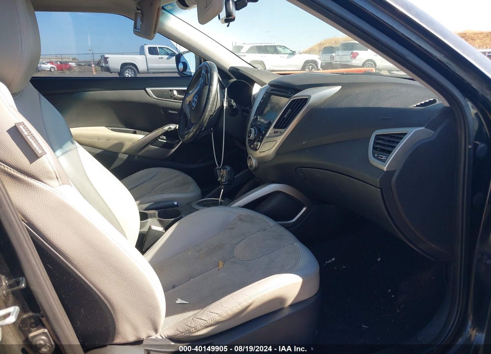 2012 HYUNDAI VELOSTER BASE W/GRAY VIN: KMHTC6AD6CU041590