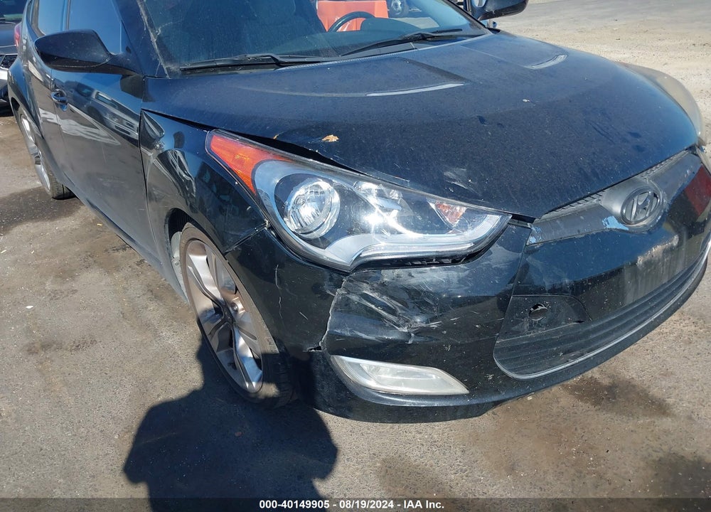 2012 HYUNDAI VELOSTER BASE W/GRAY VIN: KMHTC6AD6CU041590