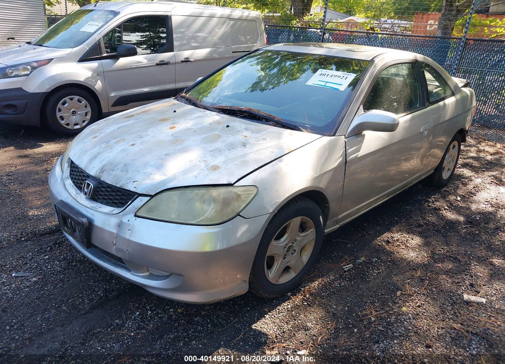 2004 HONDA CIVIC EX VIN: 1HGEM22954L020655