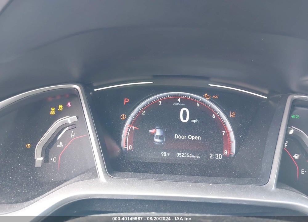 2019 HONDA CIVIC SPORT VIN: 2HGFC2F84KH591234