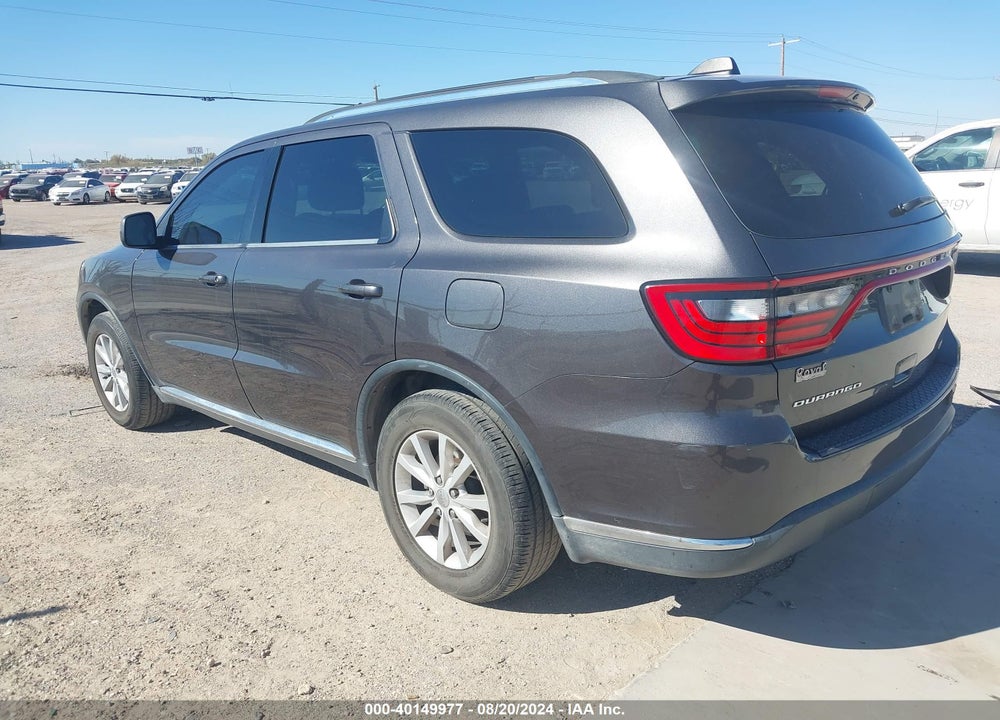 2015 DODGE DURANGO SXT VIN: 1C4RDHAG7FC244340