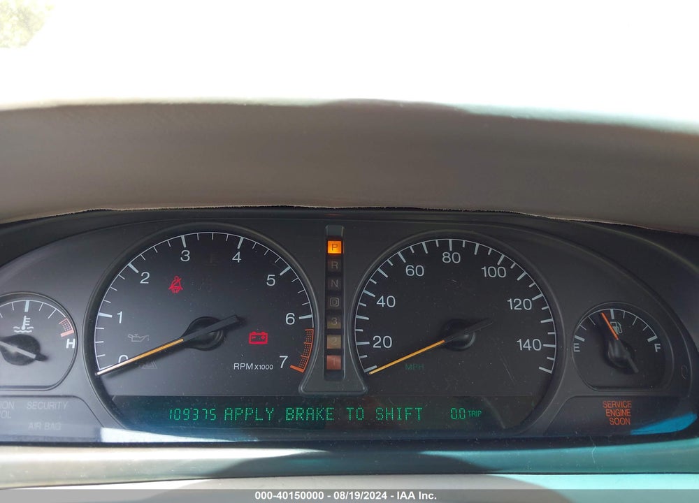 2001 CADILLAC ELDORADO ESC VIN: 1G6EL12Y21B110272