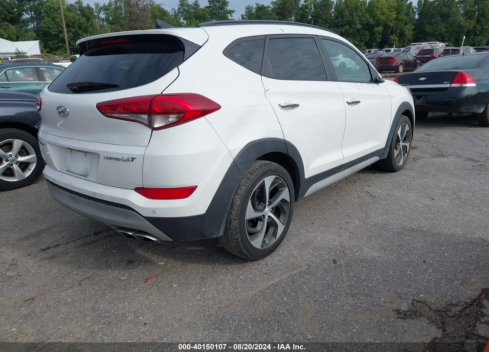 2017 HYUNDAI TUCSON LIMITED VIN: KM8J33A20HU432780