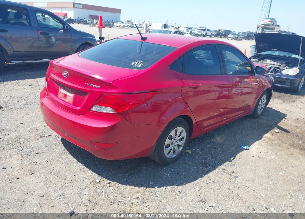 2016 HYUNDAI ACCENT SE VIN: KMHCT4AE5GU144678
